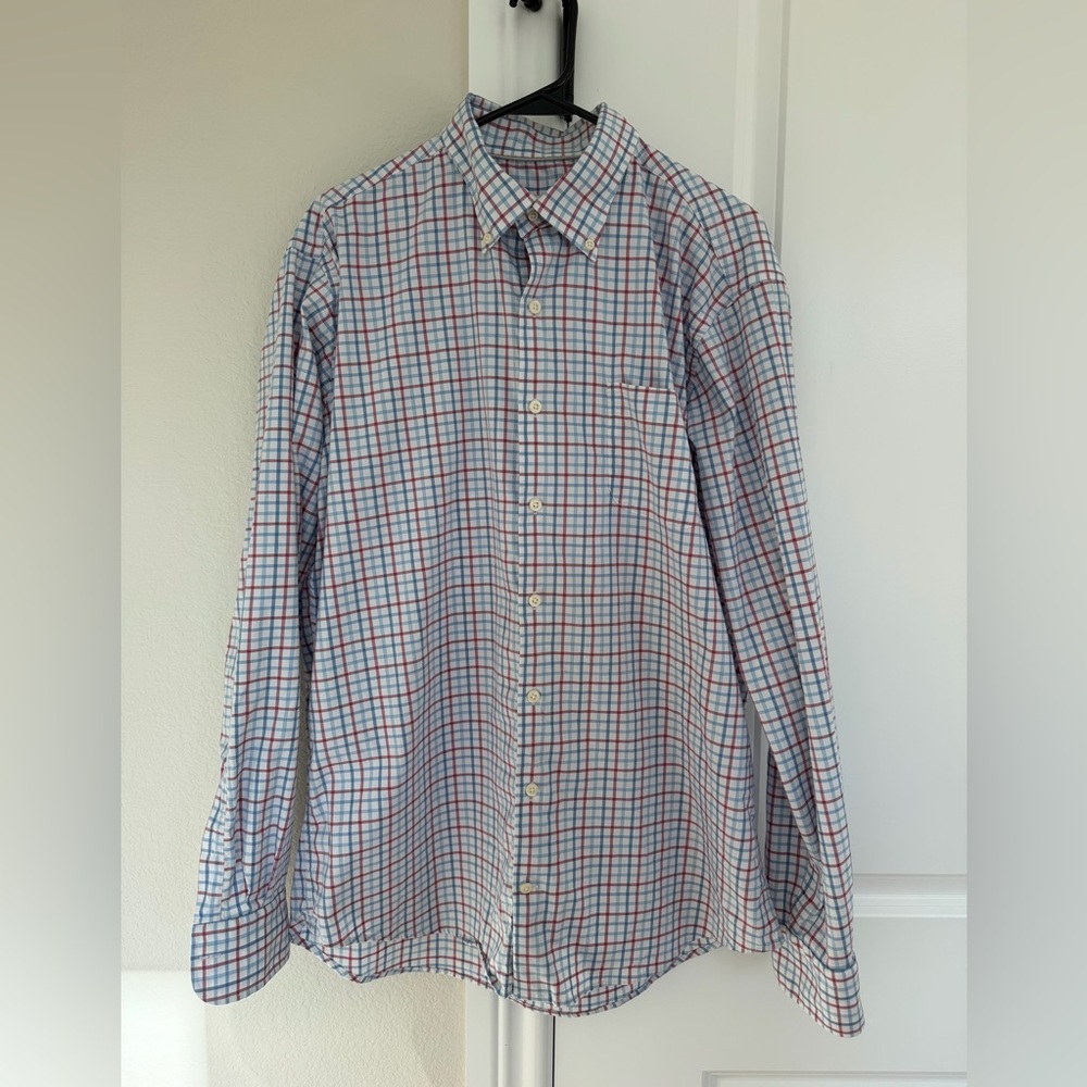 Peter Millar Multicolor Checkered Button Down Shirt